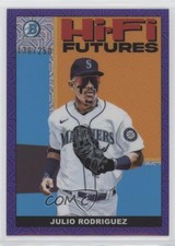 2022 Bowman Hi-Fi Futures Mega Box Purple Mojo Refractor Julio Rodriguez 0xz8