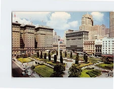 Postcard Union Square San Francisco California USA North America