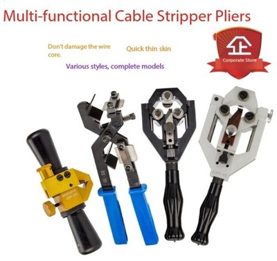 Rotary Cable Peeler, Adjustable Sharp Blade for Copper & Aluminum Wire Stripping