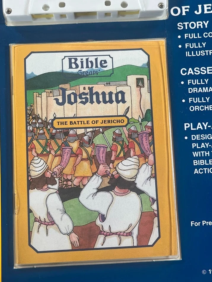 “Joshua” Bible Play-Along Cassette & Story Booklet 1987 Rainfall Toys New Sealed - Image 4 of 4