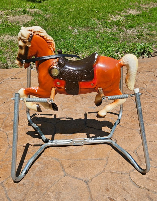 Vintage 60s Rocking Horse on Springs