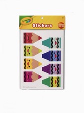Crayola Crayon Faces Stickers 10 Sheets NWT