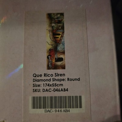 Diamond Art Club ''Que Rico Sirene'' von Mandie Manzano - seltene runde Bohrer im Ruhestand