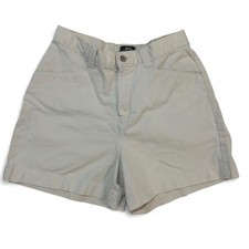 Vintage Y2K Lee Casuals High Waist Khaki Beige Cream Short Shorts Size 8P