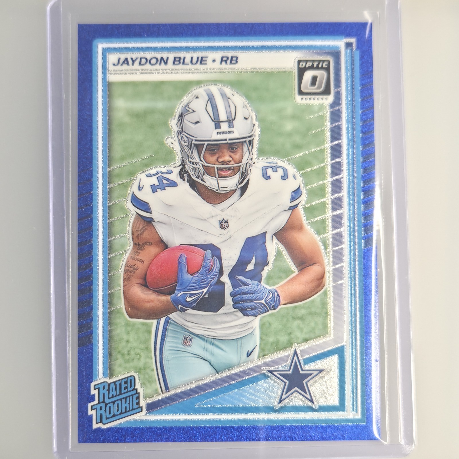 Jaydon Blue 2025 Donruss Optic #242 Blue Glitter