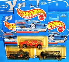 Hot Wheels Lot 1998 First Editions w/ China Base Jaguar D-Type Lakester '40 Ford