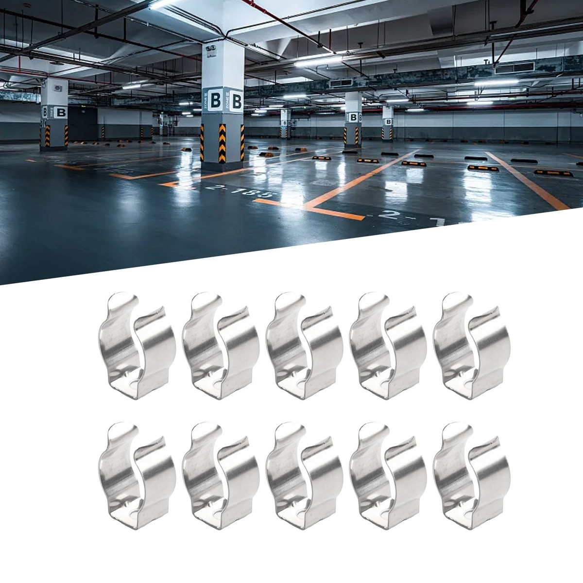 Edelstahl Feder U-Clip, Befestigungsklammern 21,4 x 12 mm, Rostfreier Stahl Feder U Klammer Edelstahl Feder U-Clip, Befestigungsklammern 21,4 x 12 mm, Rostfreier Stahl Feder U Klammer