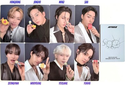ATEEZ GOLDEN HOUR PT.4 PHOTOCARD - MAGNET -APPLE MUSIC -KQ