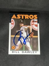 Bill Dawley 1986 Topps #376 Houston Astros Auto Autographed Signed MLB Card