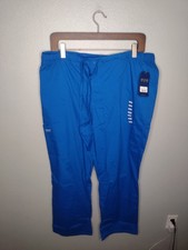 Cherokee Workwear Mens Cargo Scrub Pants 2XL Blue Drawstring Medical NWT