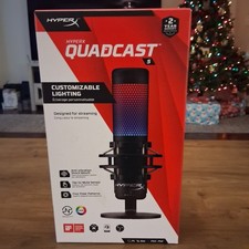 Open Box - HyperX QuadCast S RGB - USB Condenser Microphone - Black