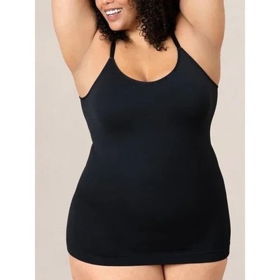 Shapermint Essentials All Day Every Day Scoop Neck Cami Medium Black Shapewear