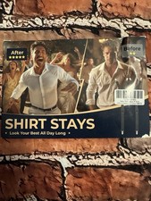 2x Shirt Stays Y-Style Adjustable Elastic Garters Holders Non-Slip Suspender USA