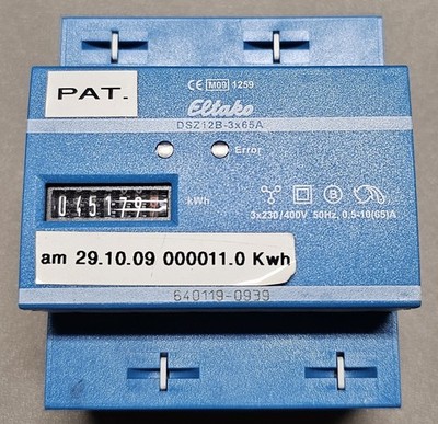 Eltako DSZ12B-3x65A Stromzähler 3x65A geeicht Hutschiene