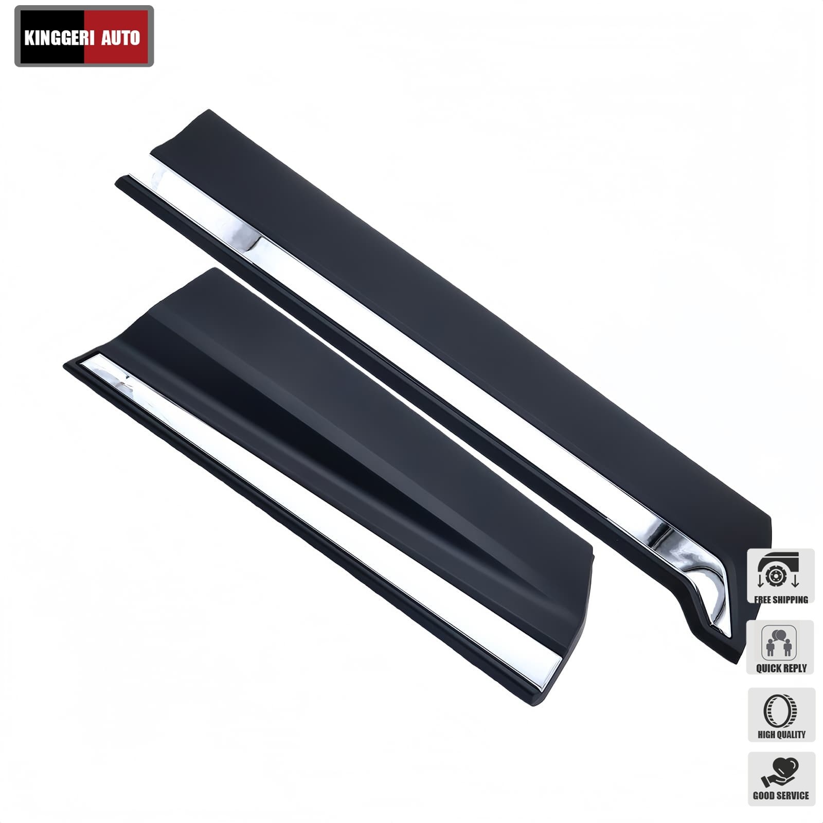 Chromed Front & Rear Door Molding Tirm Panel Left For 2017-2022 Honda CR-V CRV