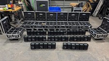 8 CASES of Chauvet DJ Freedom Flex H4 IP LED Uplights w/ Charging Road Cases