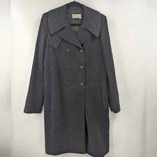 BALENCIAGA Cotton Trenchcoat Coat Jacket Womens 40 Blue
