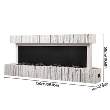 Fireplace Suite Electric Fire Surrounds Media Flame 12 Colors Living Room Heater
