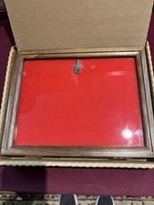 Walnut Wood showcase display case 9.5 X 12 X 2” ‘s Quality made, glass, Walnut