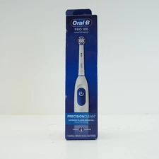 Oral -B Pro 100 Power Electric Toothbrush Precision Battery Operated Handle Tips