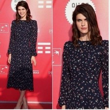 Reformation Sz 18 Luanne Midi Dress Escondido Floral Print Plus