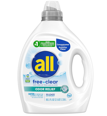 #ad all Laundry Detergent Liquid Free Clear for Sensitive Skin Odor Relief 90 Load $23.99