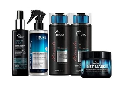 TRUSS Miracle Shampoo & Conditioner with Deluxe Prime & Amino & Net Mask