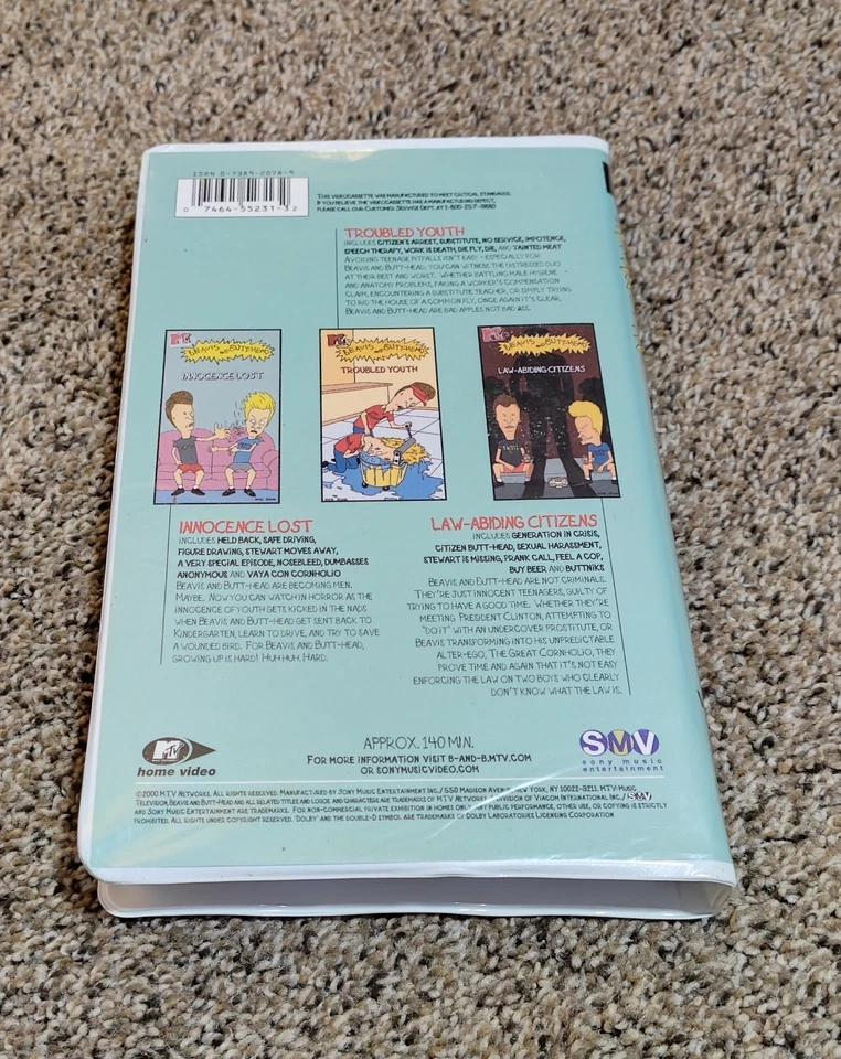Rare MTV's Beavis and Butt-Head Moronathon VHS Tape - Image 3 of 4