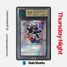 2016 PANINI PRIZM COLLEGIATE DRAFT PICKS DREW BREES ALUMNUS AUTO PRIZMS MNT 9.5