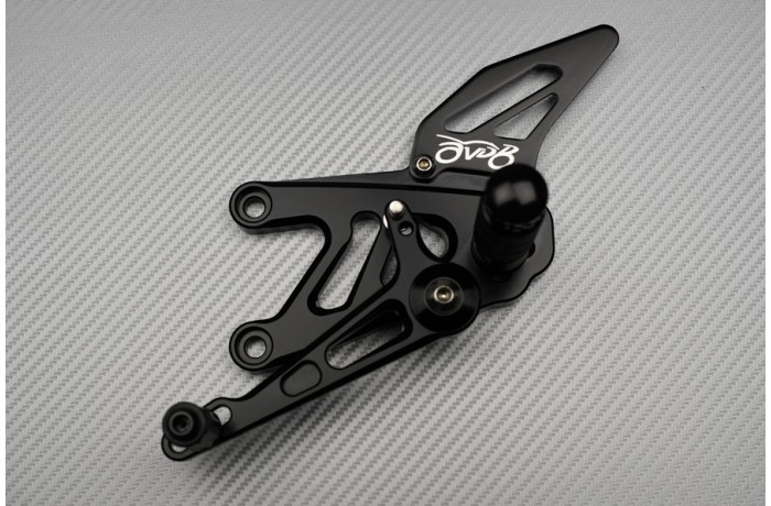 Commandes reculées réglables Aprilia RSV4 argent pour angle maximal - 4
