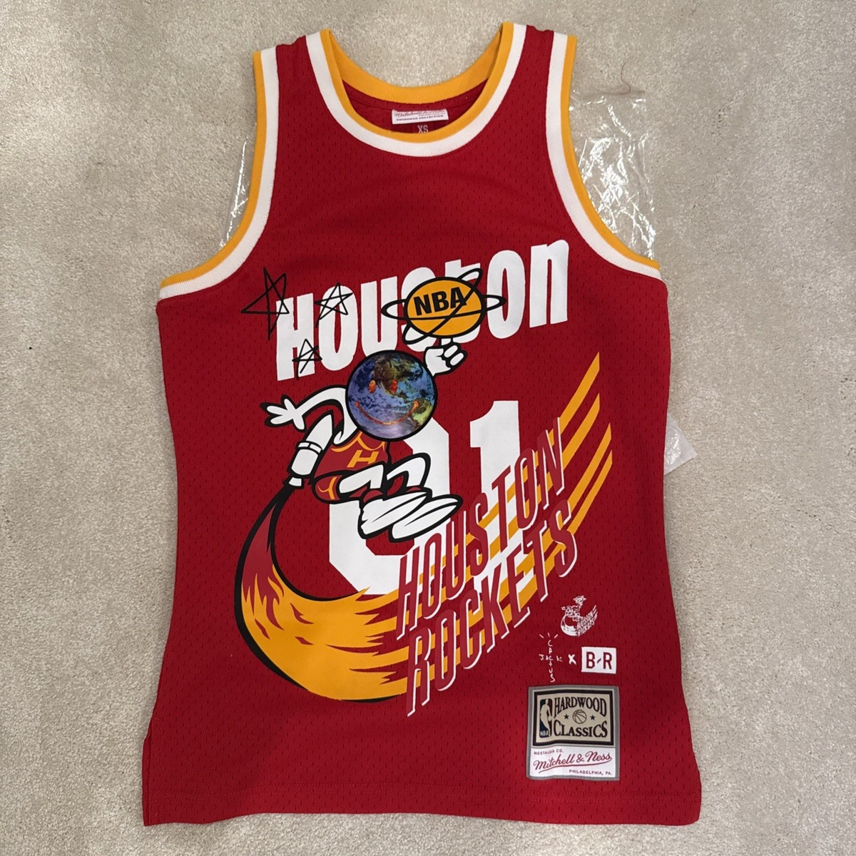 Travis Scott Cactus Jack Houston Rockets Jersey Mitchell Ness