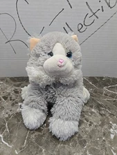 Warmies Microwavable Freezable Gray Cat Stuffed Animal. Great Condition No Rips.
