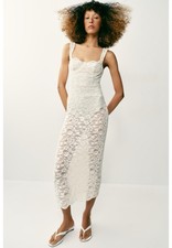 ZARA Lace midi Dress Size S