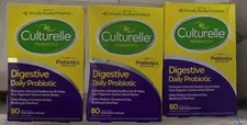 Culturelle Digestive Health Daily Probiotic 80  X 3 = 240 Capsules Exp 2027