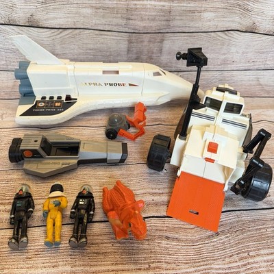 Vintage Fisher Price Adventure People Vehicle Lot Alpha Star Probe Ship Alien