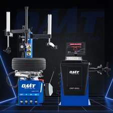 OMT 24" Tire Changer Machine Wheel Balancer Combo 2HP Bead Blaster Double Arms