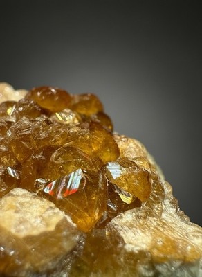 Hessonite Garnet Cluster on Matrix from Pakistan | Natural Collector Specimens