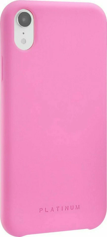 NEW Platinum HOT PINK Premium Silicone Phone Case for Apple iPhone XR - Imagem 4 de 4