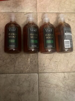 New ! 4 X 16 oz Delta Home Hand Soap Coastal Cedar