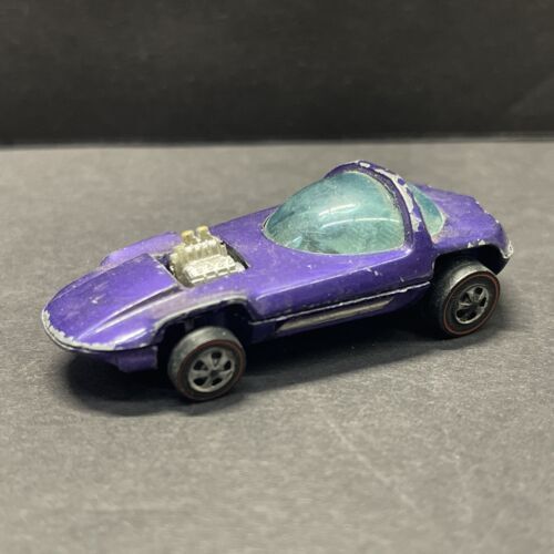 Vintage Hot Wheels Redline Deora Purple Hong Kong 1967 HK (no