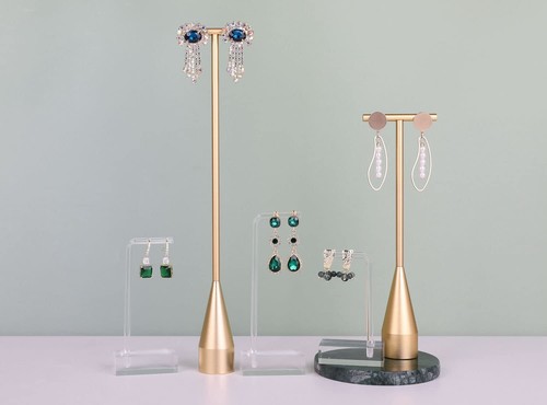 GemeShou 3pcs transparent earring T stand jewelry display for show acrylic ea... - Picture 8 of 9
