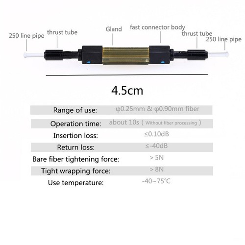 5Pcs/Lot L925B Fiber Optic Quick Connector Mechanical Splice For Drop Cable j - Photo 8/12