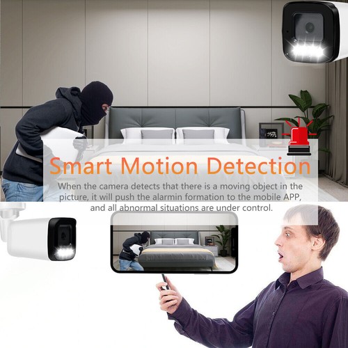Cámara IP Mini Bullet Compatible con Hikvision 8 MP a Todo Color Audio de 2 Vías IR 30m Nueva - Imagen 6 de 12