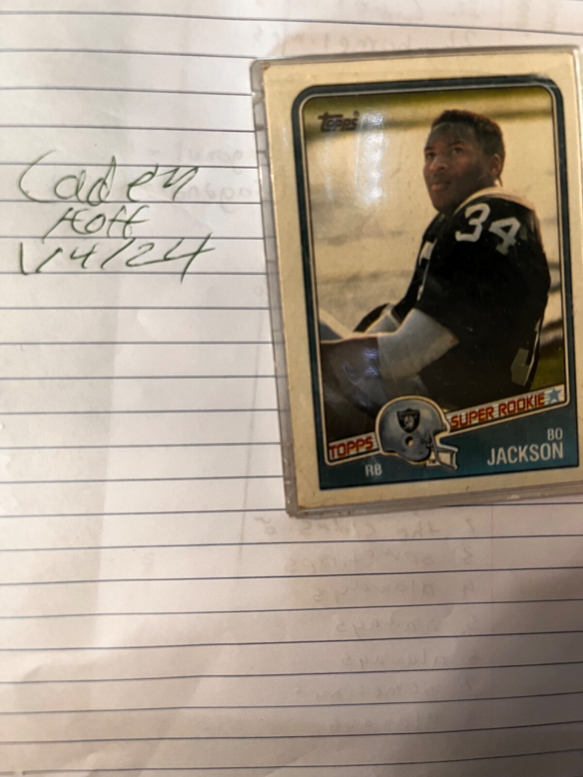 1988 Topps - #327 Bo Jackson (RC)