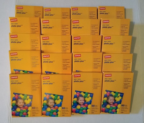 STAPLES Photo Plus Gloss Glossy 4x6 60 