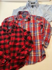 3 Piece Set Ralph Lauren, Place, Arrow Boys Plaid Long Sleeve Casual Shirt Sz 6.