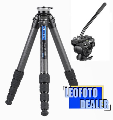 Leofoto LS-365CEX + BV-10 Leveling Base Tripod with Fluid Head