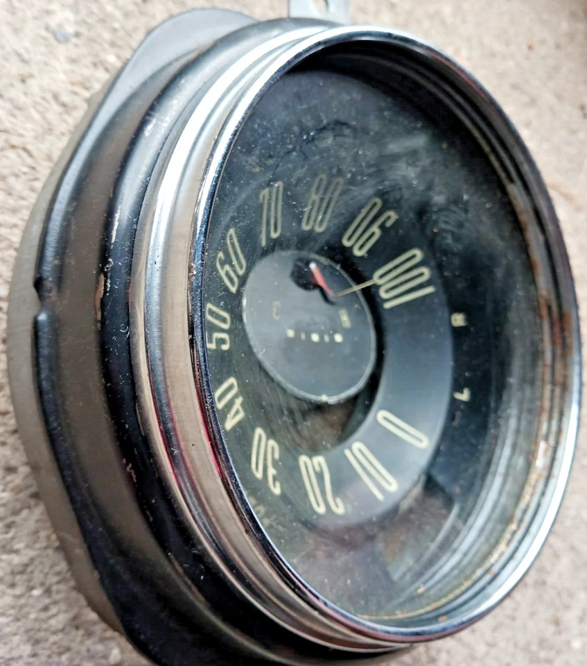 1949-50 FORD DELUXE CAIXA DE SAPATOS PERSONALIZADA VELOCÍMETRO TEMPERATURA + COMBUSTÍVEL + TEMPERATURA DA ÁGUA ORIGINAL - Imagem 2 de 4