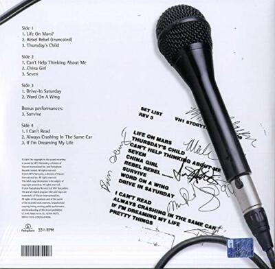 欧2discs LP David Bowie VH1 Storytellers 0190295474096 Parlophone /00660 David Bowie – VH1 Storytellers – 2 x Vinyl (LP, Album + 3