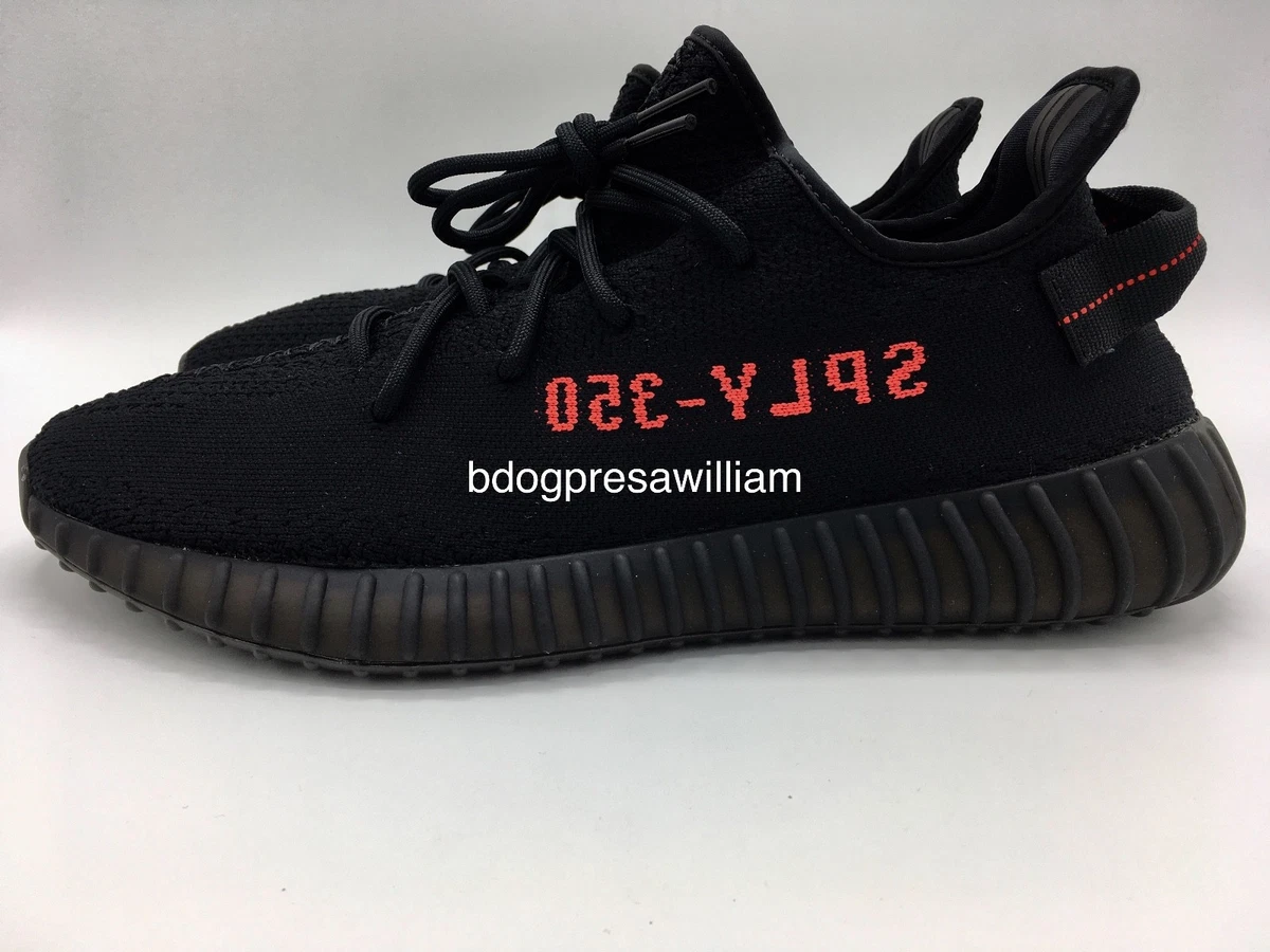 Adidas Yeezy 350 V2 Core Black Red 2017 Bred Boost Low SPLY Kanye ...